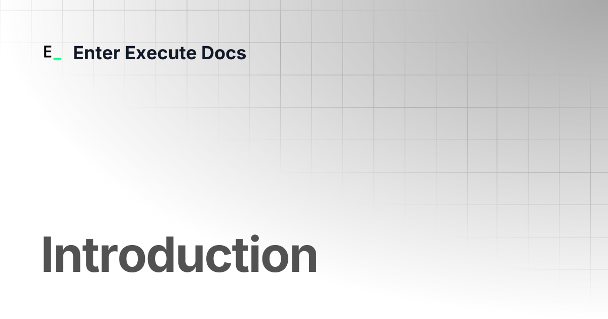 Introduction | Relay | Enter Execute Docs